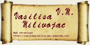 Vasilisa Milivojac vizit kartica
